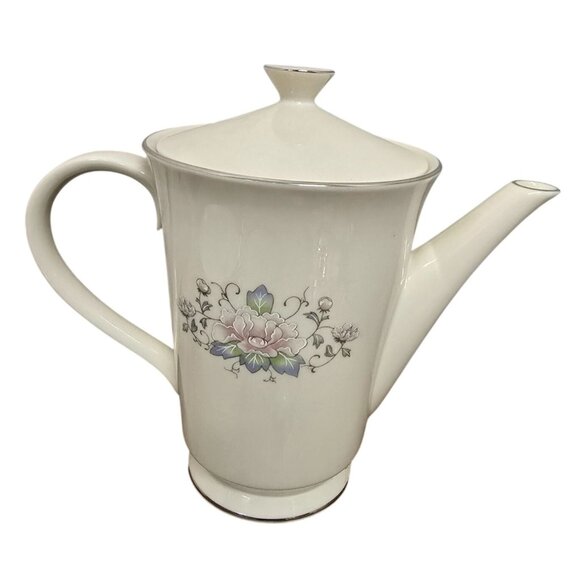 Lenox Charleston Coffee Teapot w/ Lid Floral 8.5" H - Picture 1 of 9